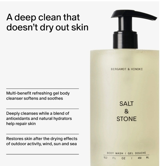 Salt & Stone Bergamot & Hinoki Body Wash. - Picture 4 of 8